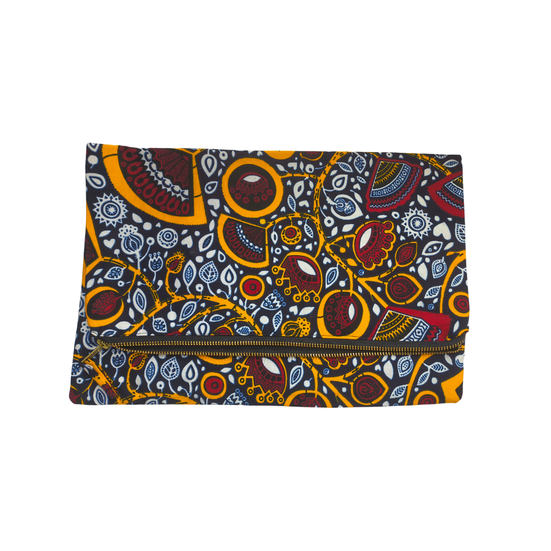 Ankara Fold-over Clutch Handbag