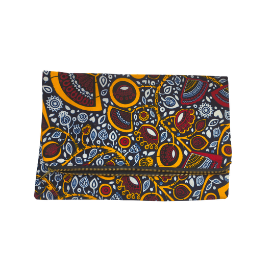 Ankara Fold-over Clutch Handbag