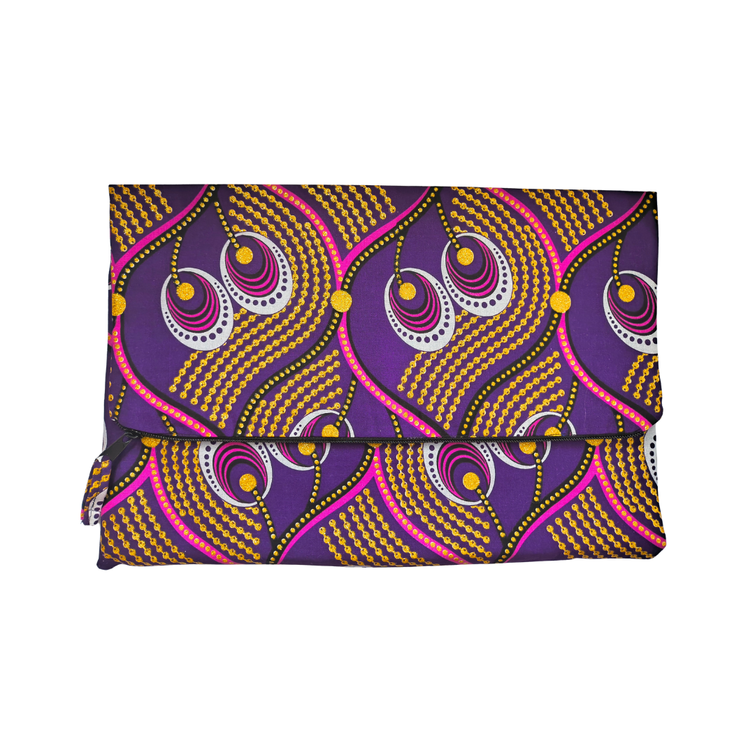 Ankara Fold-over Clutch Handbag
